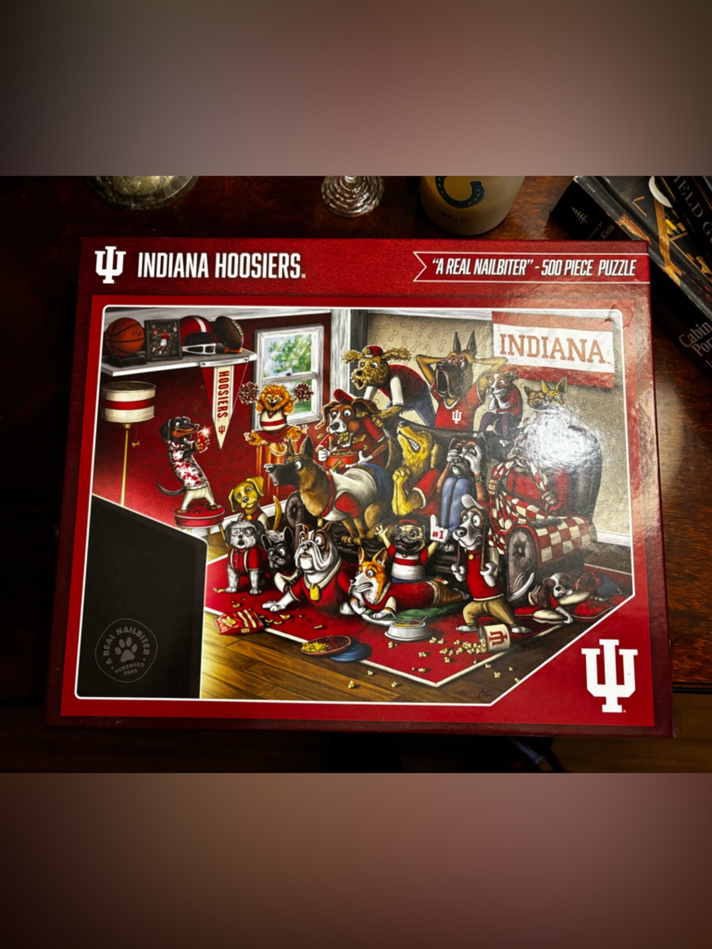 Indiana Hoosiers 'A Real Nailbiter' 500-Piece Puzzle - Red